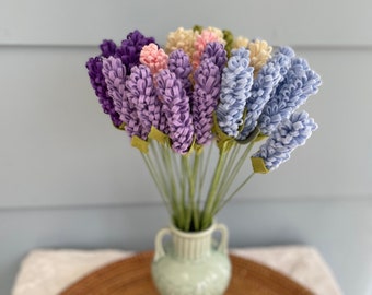 Felt Lupine Flower Stem: Wool Blend Accent Flowers