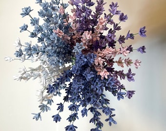 Felt Flower Stem: Lavender Faux Flower, Artificial Flower, Hypo-allergenic Gift