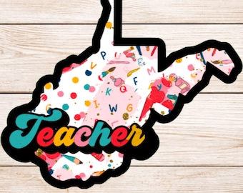 West Virginia Teacher Sticker
