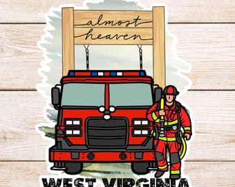 West Virginia Firefighter Sticker
