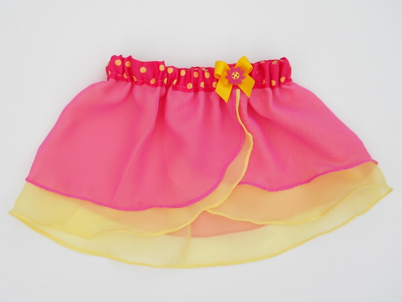 Lottie-da  Girls Pink Yellow Ballet Skirt  Dancewear  Ice image 0