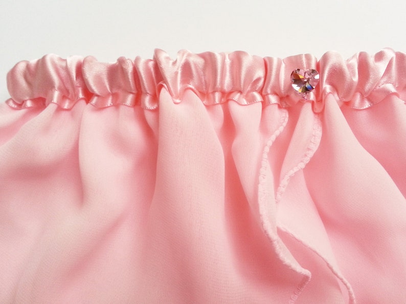 Girls Light Pink Heart Ballet Skirt  Dancewear  Ice Skating image 1