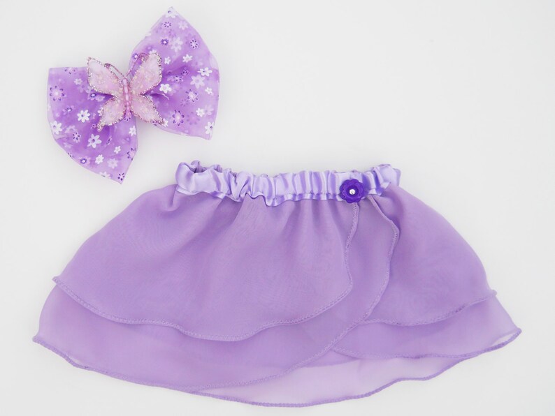 Girls Lavender Ballet Skirt  Dancewear  Purple Skirt  Ice image 2