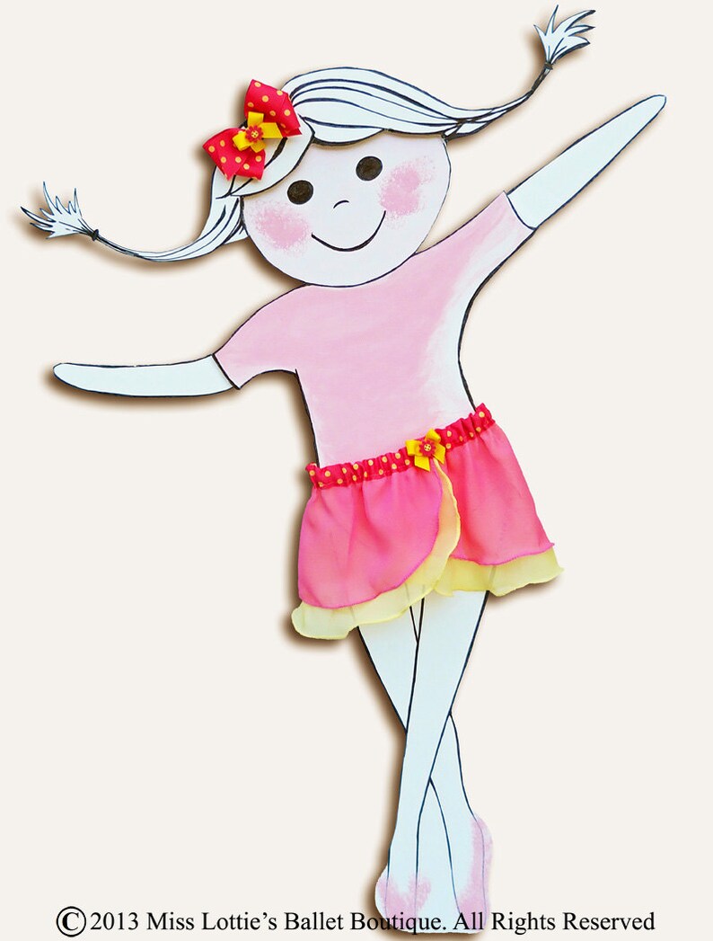 Lottie-da  Girls Pink Yellow Ballet Skirt  Dancewear  Ice image 1