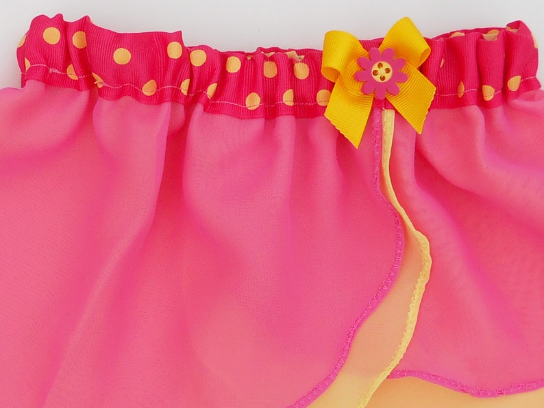 Lottie-da  Girls Pink Yellow Ballet Skirt  Dancewear  Ice image 2