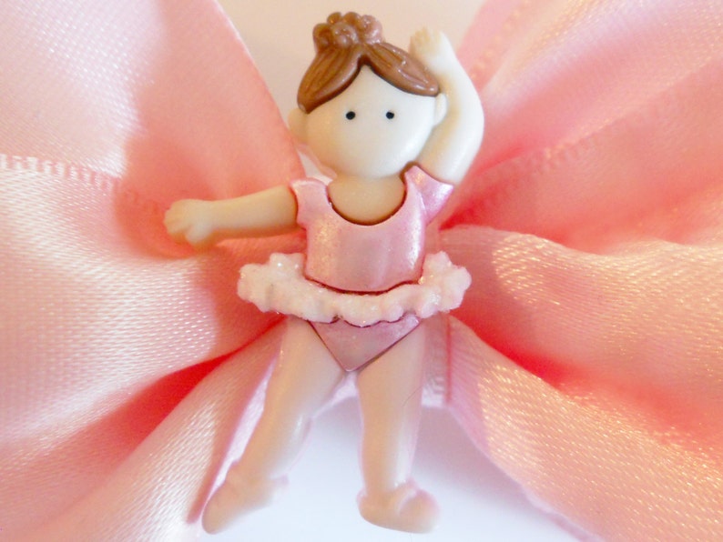 Tiny Dancer Pink Ballerina Hair Bow Girls Hair Bow Etsy