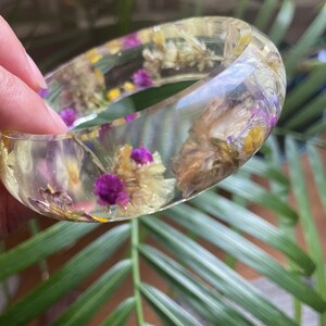 Thick Purple Baby Breath Bracelet