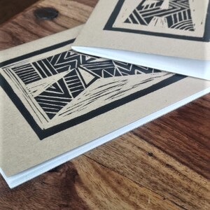 Carta personalizada Lino Imprimir libro de bocetos / A5 Cuaderno 20 Diario de páginas / Gran regalo