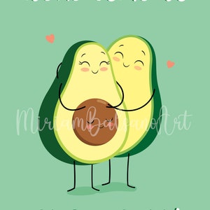 ¡Vamos a por aguacate! Decoración de pared para el hogar, póster de anuncio de embarazo y maternidad, postal.