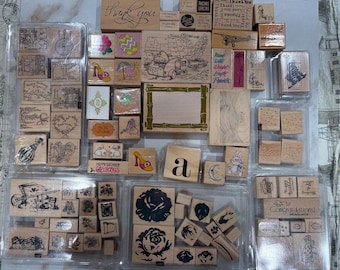 Stampin up Stamps Huge Lot Of 85 Stamps