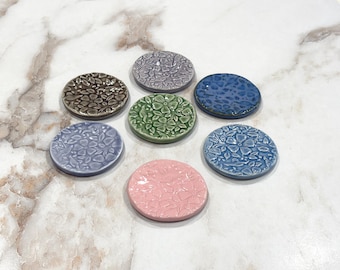 Handmade Flower Jewelry Dish: Ceramic Ring Holder, Tea Bag Rest