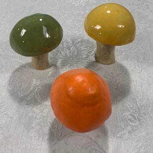 Garden Mushrooms 3 Ceramic Mushrooms Garden Décor Handmade Planter Mushrooms Handmade Pottery Gift Classy Clay Ceramics Ready To Ship