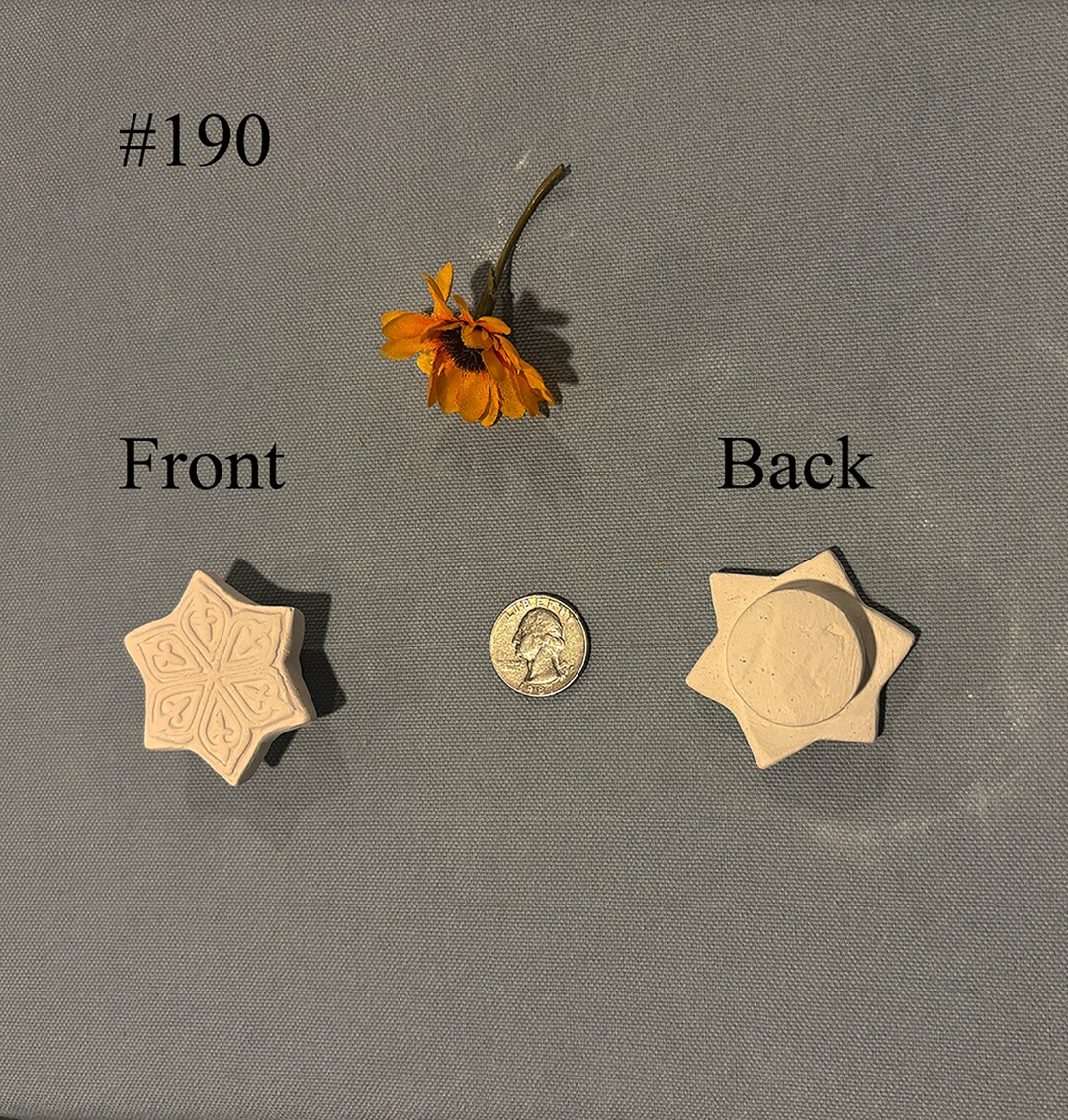 Clay Stamp Handmade Pottery Stamp Bisque Ceramic Stamp Etsy