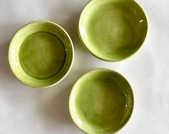 3 Ceramic Bowls, 3 Condiment bowls, Kitchen prep bowls, Classy Clay Ceramics, Ready To Ship