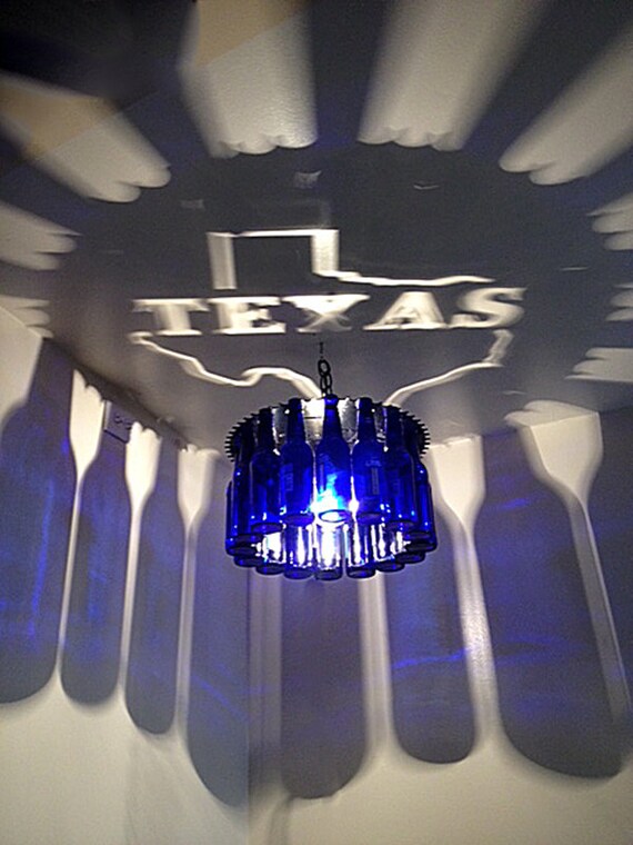 Texas State Shadow Light Bottle Chandelier Lone Star Image 0
