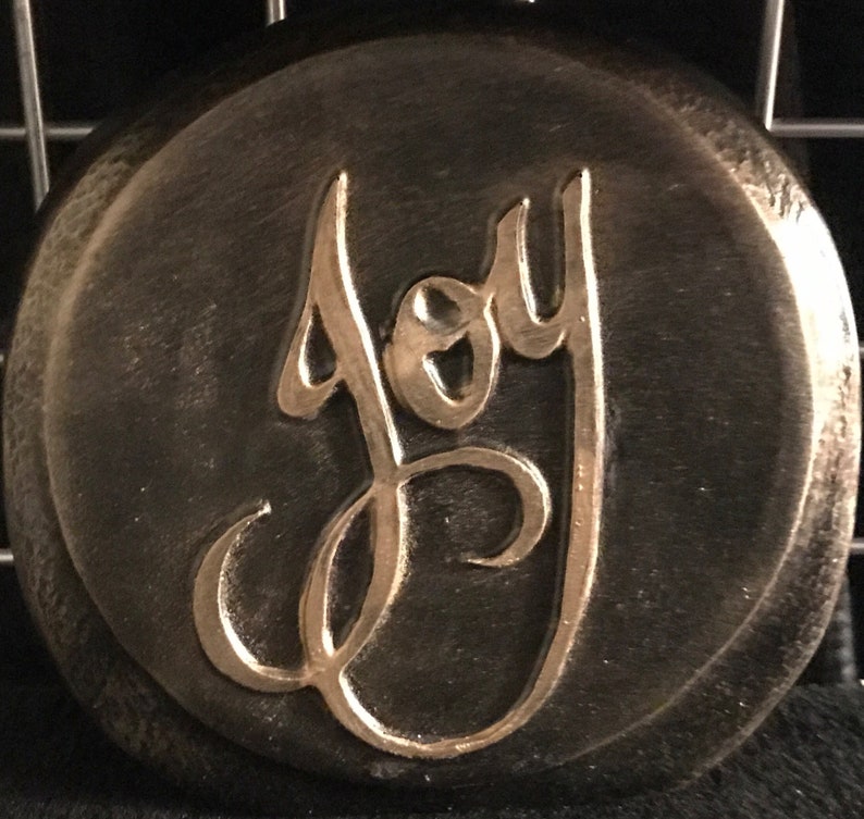 JOY MOLD garden rock art garden rock concrete mold joy decoration joy sign joy decor joy abs plastic joy gifts concrete rock