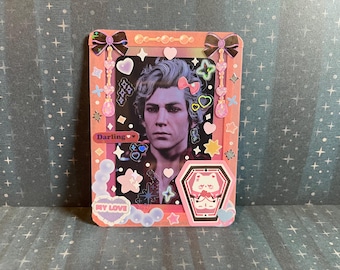 Astarion photocard in pink!  Baldurs Gate 3