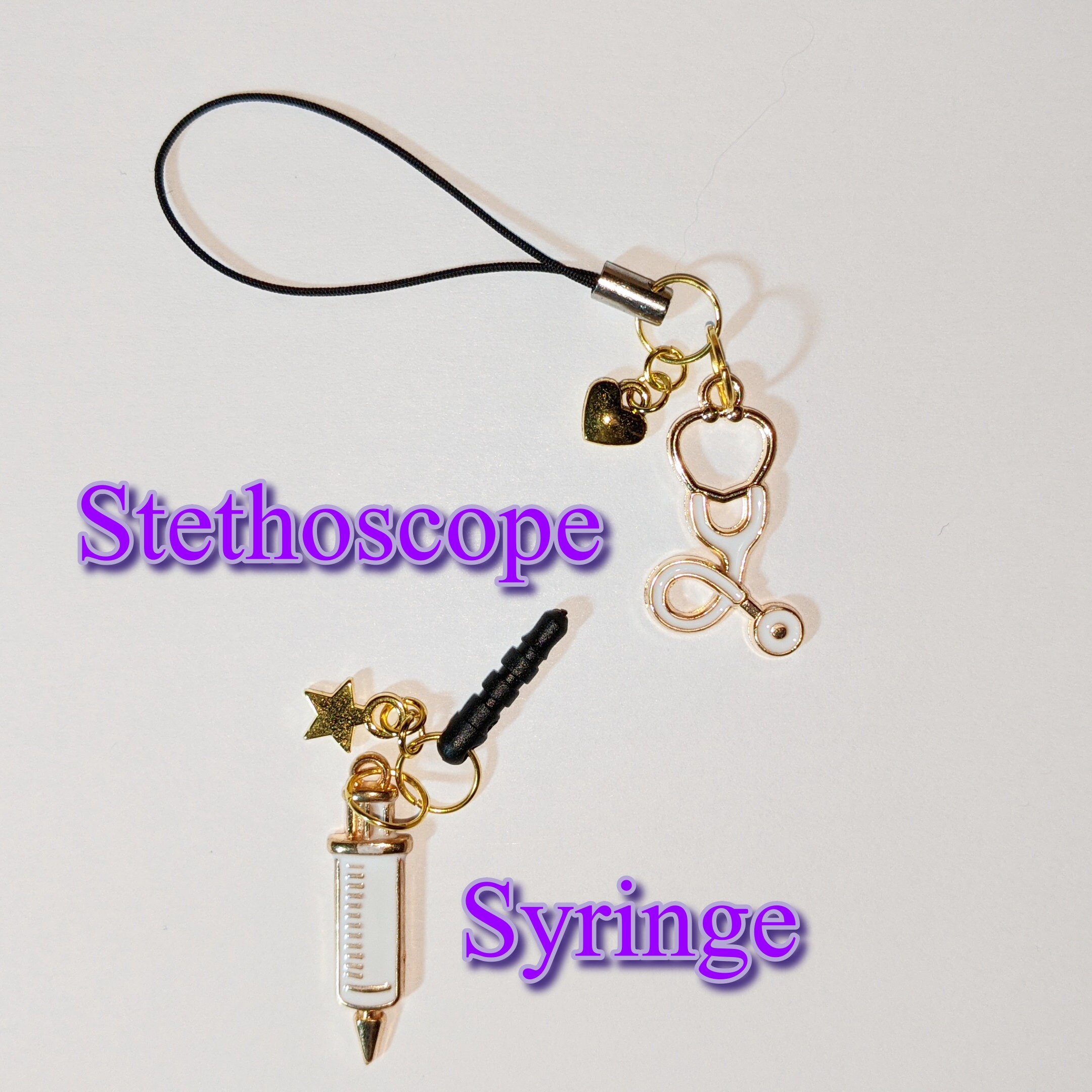 Cell Phone Charm Dust Plug 3.5mm Audio Jack or Strap Keychain Etsy