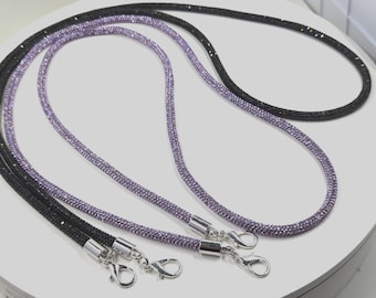Sparkly Bling Lanyard: Durable Key Chain, Phone/Purse Strap