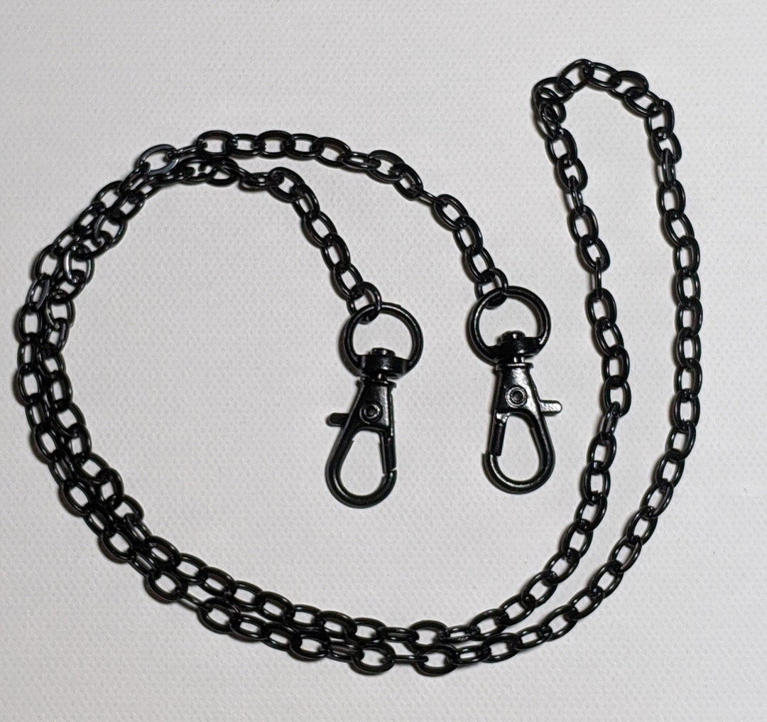 Black Mask Chain Holder Quality Face Mask Leash Face Mask - Etsy