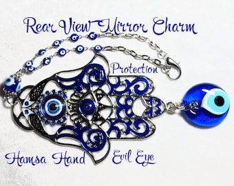 Evil Eye Necklace, Blue Evil Eye, Good Luck Charm, Good Luck Gift, Protect,  Lucky, Turkish Eye, Nazar, Sterling Silver, 18 Inch Chain 