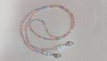 Sale Pastel Mask Chain Holder Lanyard Jewelry Pearls 26" Lightweight Gift 8/0 Beads Light Pastel Mask Chain