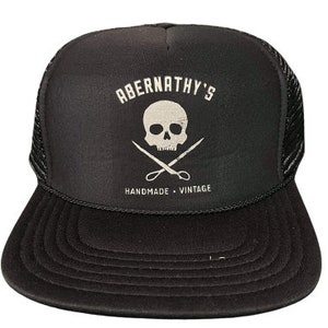 Abernathy's Skull and Scissors Trucker Hat