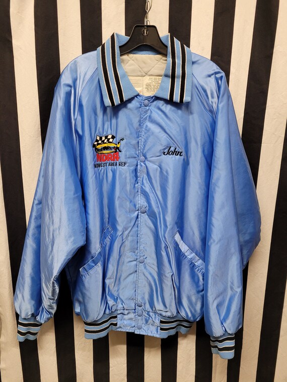 Vintage Blue Silk Jacket Light Blue SilkyWindbreak