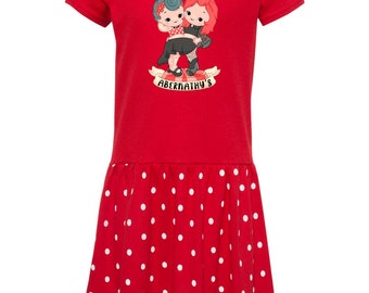 Abernathy's Cute But Weird Red and White Polka Dot Toddler Dress