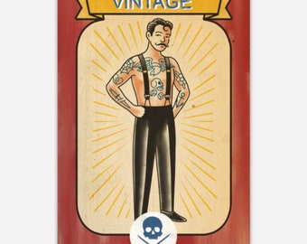 Abernathy's Vintage Sideshow Vinyl Waterproof Sticker