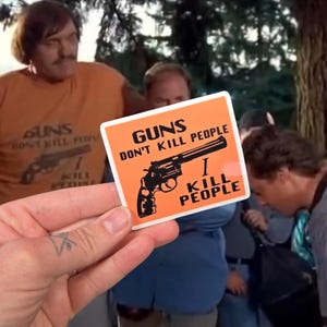 Raised by Movies Happy Gilmore &#39;Play It As It Lies&#39; sticker Adam Sandler Funny Vinyl Sticker