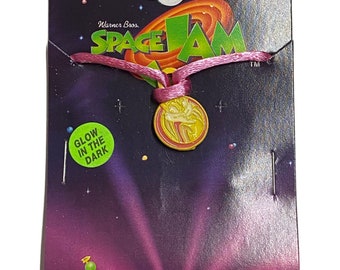 Vintage 1996 Warner Bros. Space Jam Lola Bunny Necklace 90s Y2k Kids