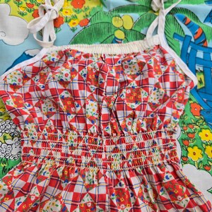 Vintage Children's Red Playsuit