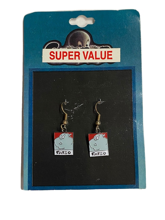 Vintage 1995 Fatso Casper Earrings: Retro Y2K Nostalgia