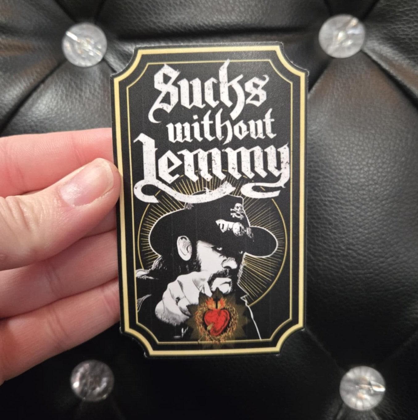 Adesivo Tondo Lemmy Kilmister - Motorhead Original Design By Award Winning Artist
