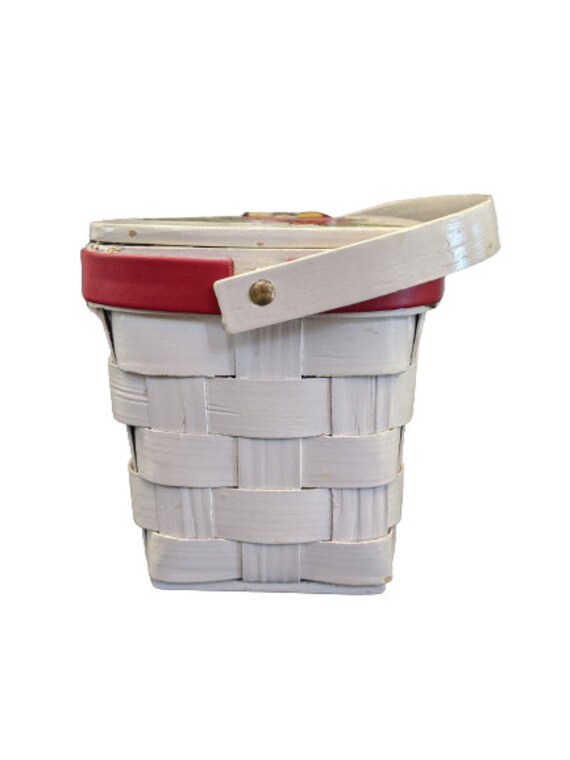 Vintage 1960's Strawberry Picnic Basket Purse by Caro… Gem