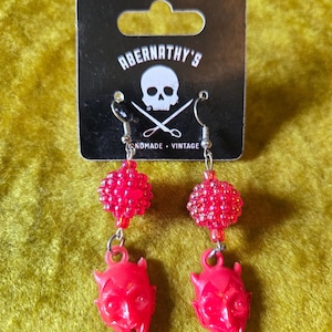 Abernathy's Vintage Cracker Jack Devil Earrings