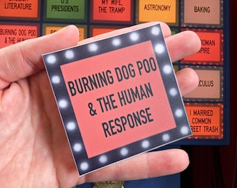Raised by Movies Billy Madison 'Burning Dog Poo and the Human Response' Sticker