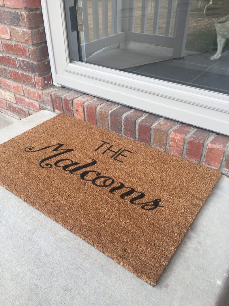 Personalized Doormat Etsy
