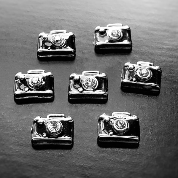 Camera Floating Charm for Floating Lockets-7mmx8mm-1 Piece-Gift Idea for Women
