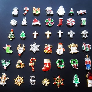 Holiday and Christmas Floating Charm for Floating Lockets-Holiday Charm-1 Piece-Great Gift Ideas