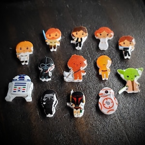 Movie Character Floating Charm for Floating Lockets-1 Piece-Flatback-Choose from 35 Designs-Tiny Charms-Star-Wars-Fan Favorites