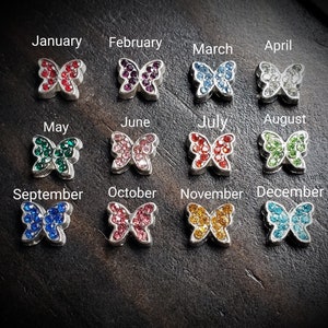 Butterfly Floating Charm For Floating Lockets-Choose from 10 Colors-1 Piece-Gift Idea
