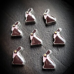 Chocolate Easter Bunny Floating Charm for Floating Lockets-1 Piece-6mmx9mm-Flatback-Gift Idea