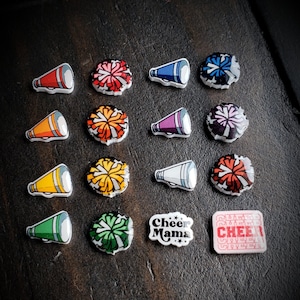 Cheer Floating Charm for Floating Lockets-Choose from 16 Colors/Designs-1 Piece-Tiny Cheer Charm-Cheerleading-Cheer Mama-Cheer Squad