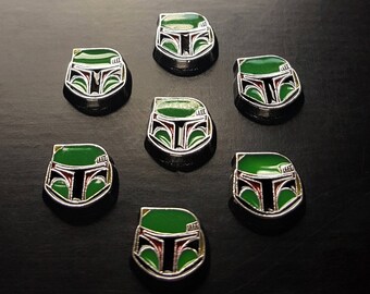 Boba Fett Floating Charm for Floating Lockets-Star Wars Charm-1 Piece-9mmx9mm-Flatback-Gift Idea