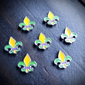 Fleur De Lis Floating Charm for Floating Lockets-French Lily-9mmx9mm-1 Piece-Gift Idea