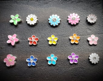 Flower Floating Charm for Floating Lockets-1 Piece-7mm-8mm-Gift Idea for Women