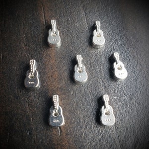 Guitar Floating Charm for Floating Lockets-1 Piece-8mmx4mm-Music Floating Charm-Guitar Player Charm-Great Gift Idea