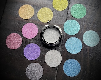Glitter Window Insert for Floating Lockets: Interchangeable Color Disc